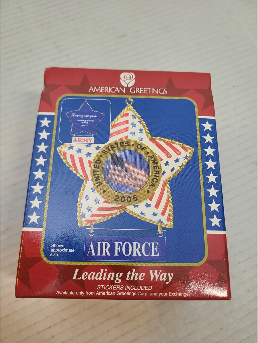 Leading the Way American Greetings 10th Anniv. Christmas Ornament Military